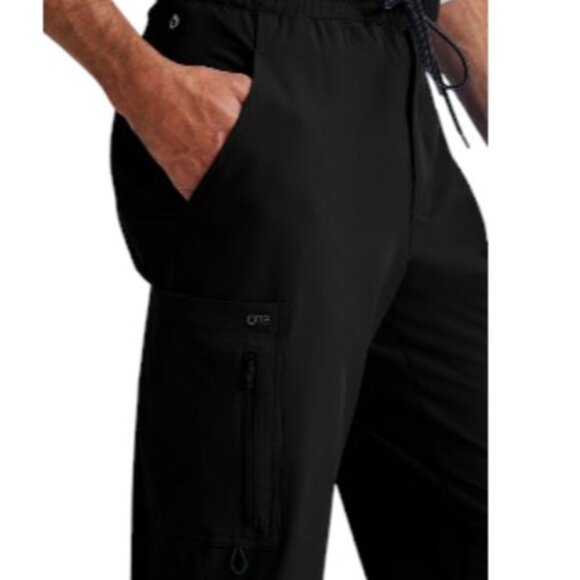 Barco One™ by Barco BOP520 Men's Vortex 6-Pocket Jogger Scrub Pant Black - Picture 5 of 5